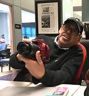 Mark Hinojosa toys with camera